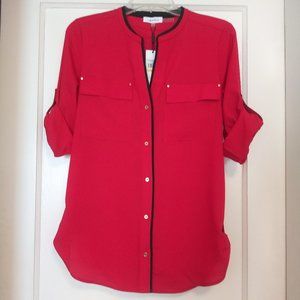 NWT ❤️ Calvin Klein Modern Essentials Blouse